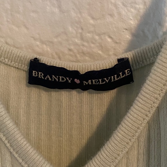 Brandy Melville Light Green Tank Top - Picture 2 of 2